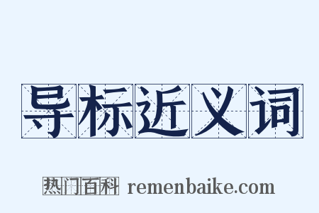 导标近义词是什么意思的图片